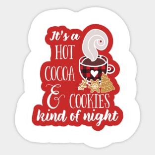 Christmas hot chocolate Sticker